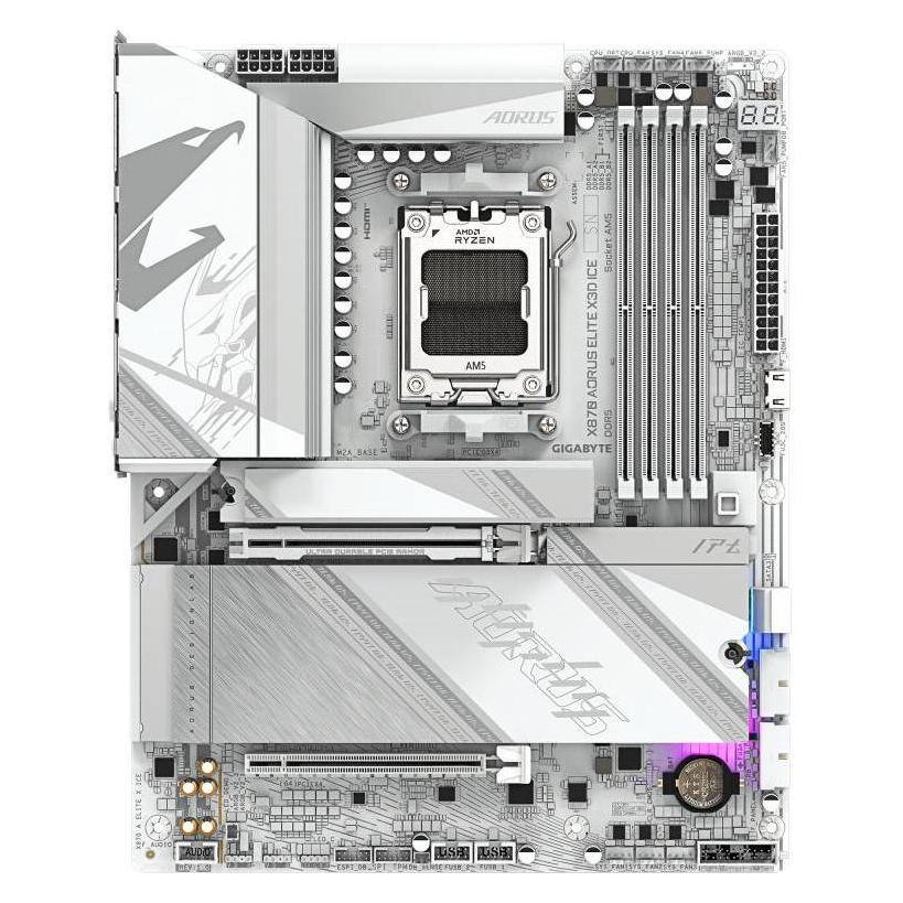 Gigabyte X870 A ELITE X ICE (AM5, AMD X870, ATX) (X870 A ELITE X ICE)