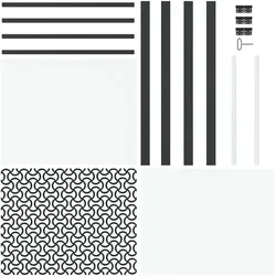 vidaXL, Zubehör Türbeschlag, Dordoris (mit Wellenlinien-Design)