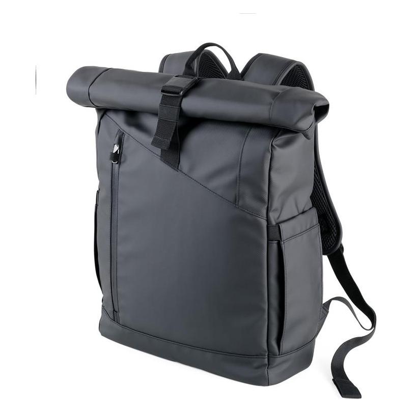 Troika BLACK ROLL TOP Rolltop Rücksack, schwarz (17.50 l) (BBL51/BK)