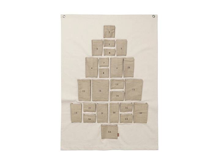 Ferm Living Calendrier de l’avent Pine Maxi, 90x125 cm