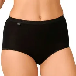 Sloggi Damen Basic Maxi Schwarz Baumwolle 42 Damen