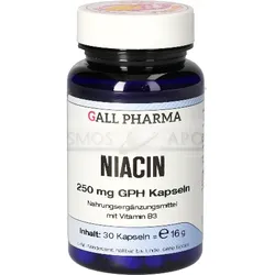 NIACIN 250 mg GPH Kapseln 30 St