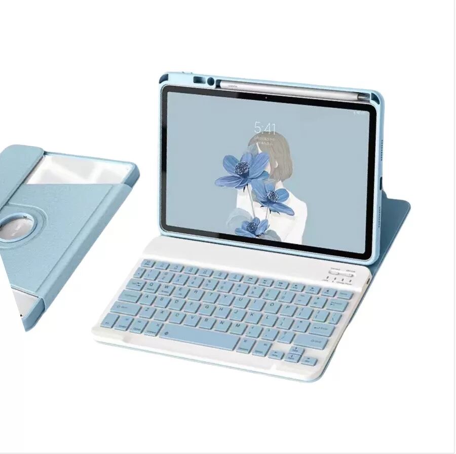 INF 360° drehbare Bluetooth-Tastaturhülle kompatibel mit Matepad 11.5S (2024) - Blau