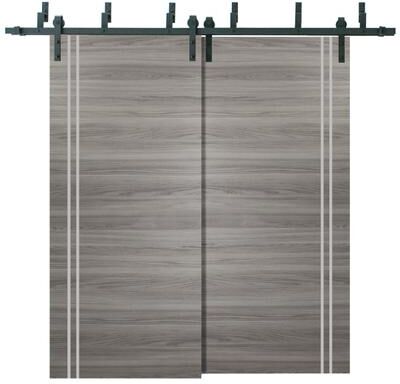 SARTODOORS Planum 0310 Ginger Ash Wood Barn Bypass Doors