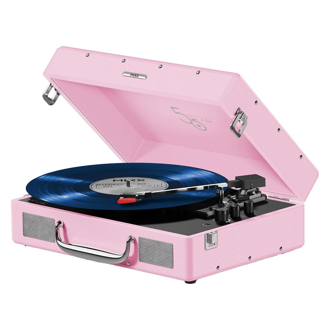 Mixx Revival 55 Stereo Vinyl Record Deck pink (Manuell) (MRRP-55-PI-492)