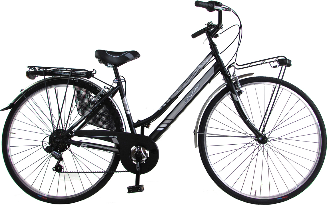 Citybike Canellini Moving 28' Sthal - Schwarz/Grau
