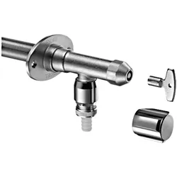 Schell, Zubehör Sanitärinstallation, Aussenwandarmatur POLAR II Set frsi Installationsbausatz m Rohrbel. mch mit Rohrbelüfter, mattchrom