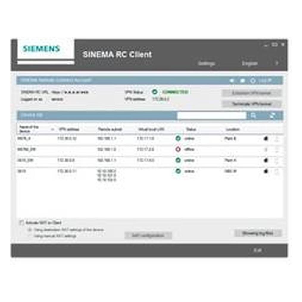 Siemens SINEMA RC Upgrade 64 Upgrade um PN Verbindungen nur Lizenz (6GK17221JH010BV0)