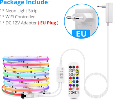 Inspire Essentials Smart WiFi RGB LED Strip Lights With APP Control And Voice Compatibility 1m Kit eu