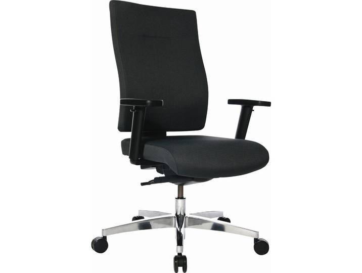 Topstar Drehstuhl, Schwarz, Metall, Kunststoff, Drehkreuz, 50x100-109x50 cm, Lga, Made in Germany, Büromöbel, Bürostühle, Drehstühle
