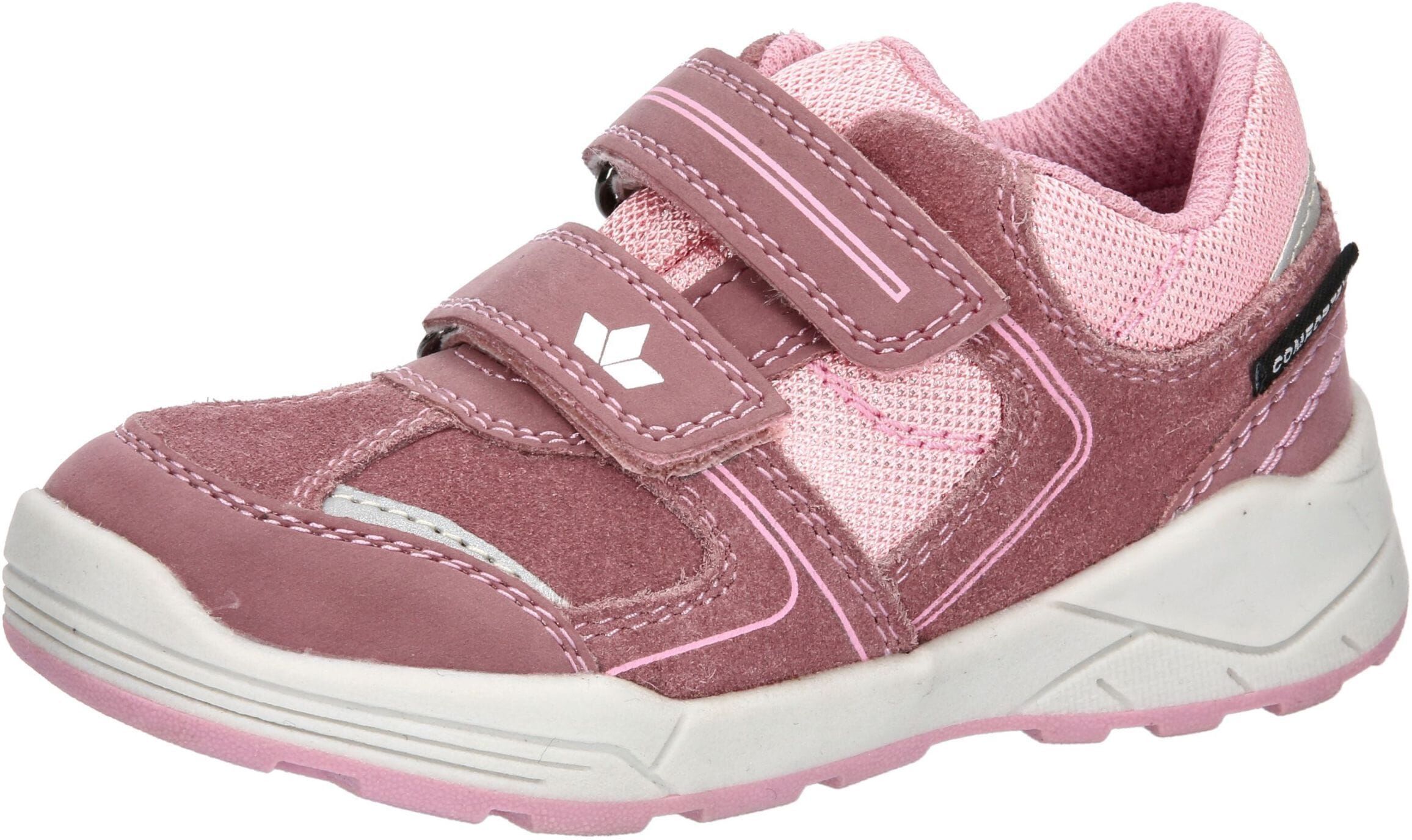 Sneaker LICO "Freizeitschuh Ashoka V", Mädchen, Gr. 33, rosa, Veloursleder, Schuhe Sneaker rosa 33