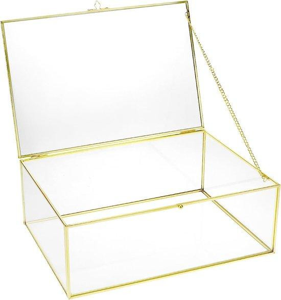 GV Solutions Sieradendoosje met Deksel en Gouden Vintage Design