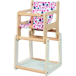 Goki Puppenhochstuhl mit Tisch, 2in1