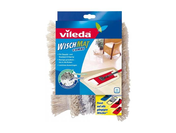 VILEDA Wischbezug Vileda WischMat Combi 1 , weiss (weiß), Putztücher, Wischbezug