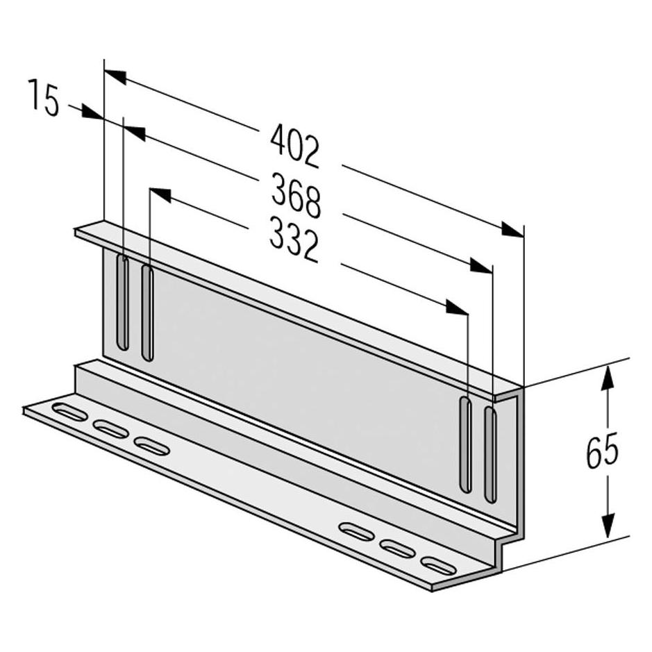 Apranet Gleitschienen 1 Paar, Schraubmontage, 402mm (312-544)