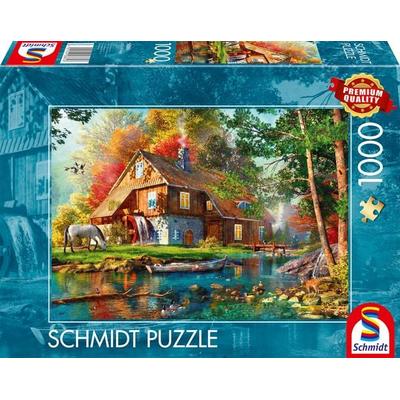 Wassermühle im Herbst