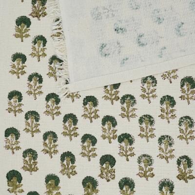 Fabdivine Handmade Floral Block Print Kitchen or Bath Room Hand Towels Home or Office Accent