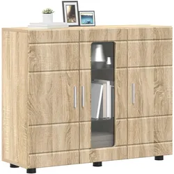 vidaXL, Kommode + Sideboard, Calonica (Sideboard mit Glastür) (30.50 x 30.50 x 73 cm)