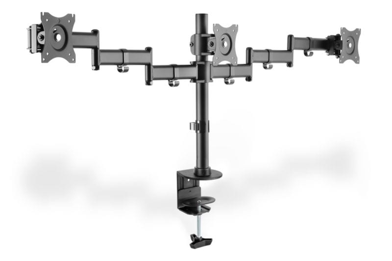 DIGITUS Dreifach Monitor Ständer mit Klemmbefestigung