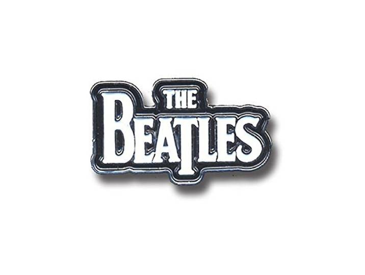 The Beatles Badge Wit Drop T classic Band Logo nieuw Officieel Metal Lapel Pin