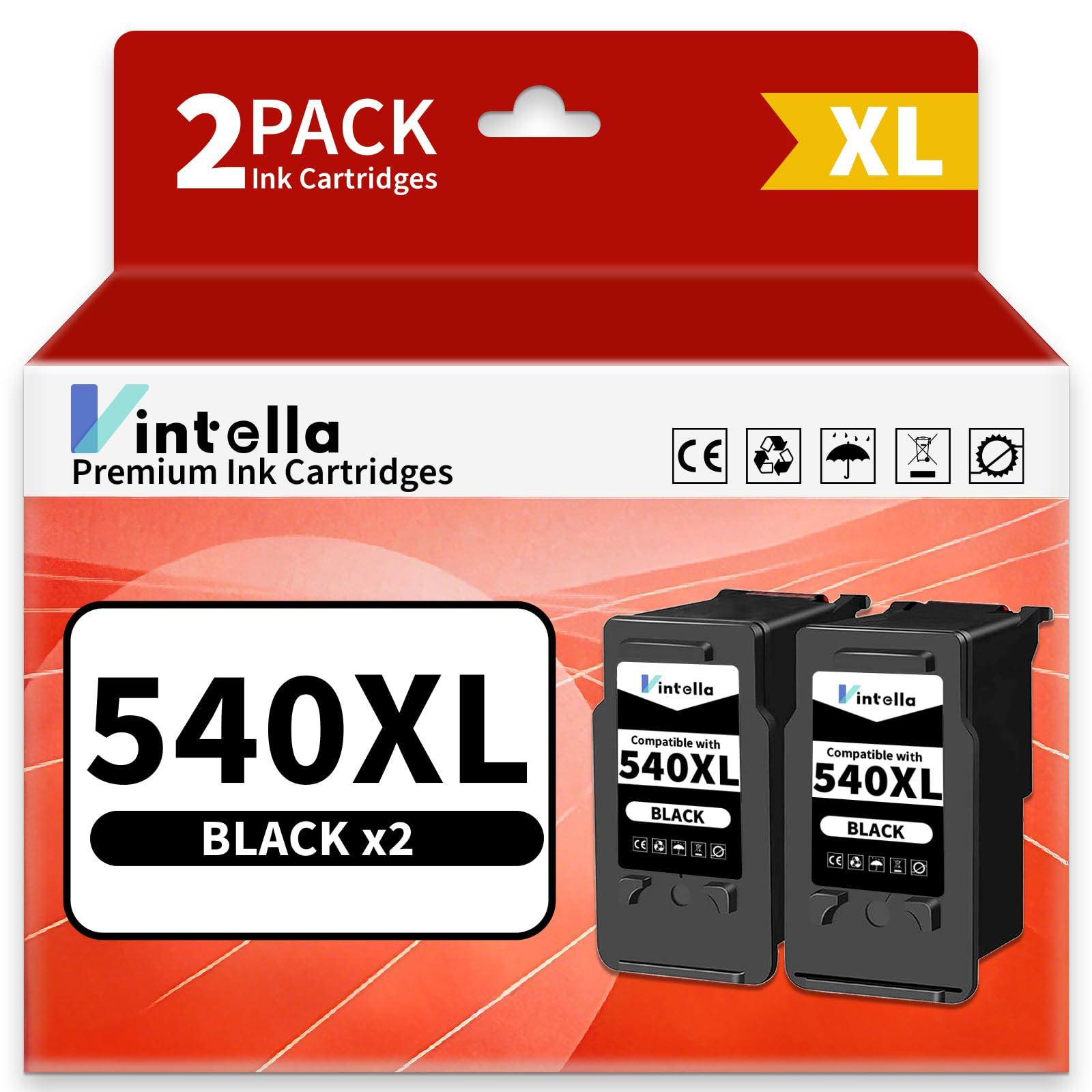 Tintenpatronen 540XL 541XL, 2er-Pack Schwarz
