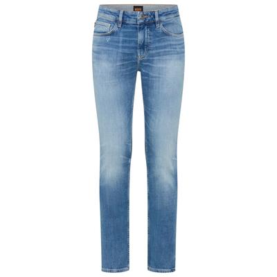 BOSS ORANGE "Delaware Soft-Motion-Denim" Schmale Passform Mittlere Leibhöhe