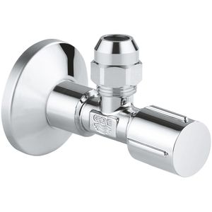 GROHE Eckventil 22037000, aus Messing, 1/2 Zoll x 3/8 Zoll, verchromt