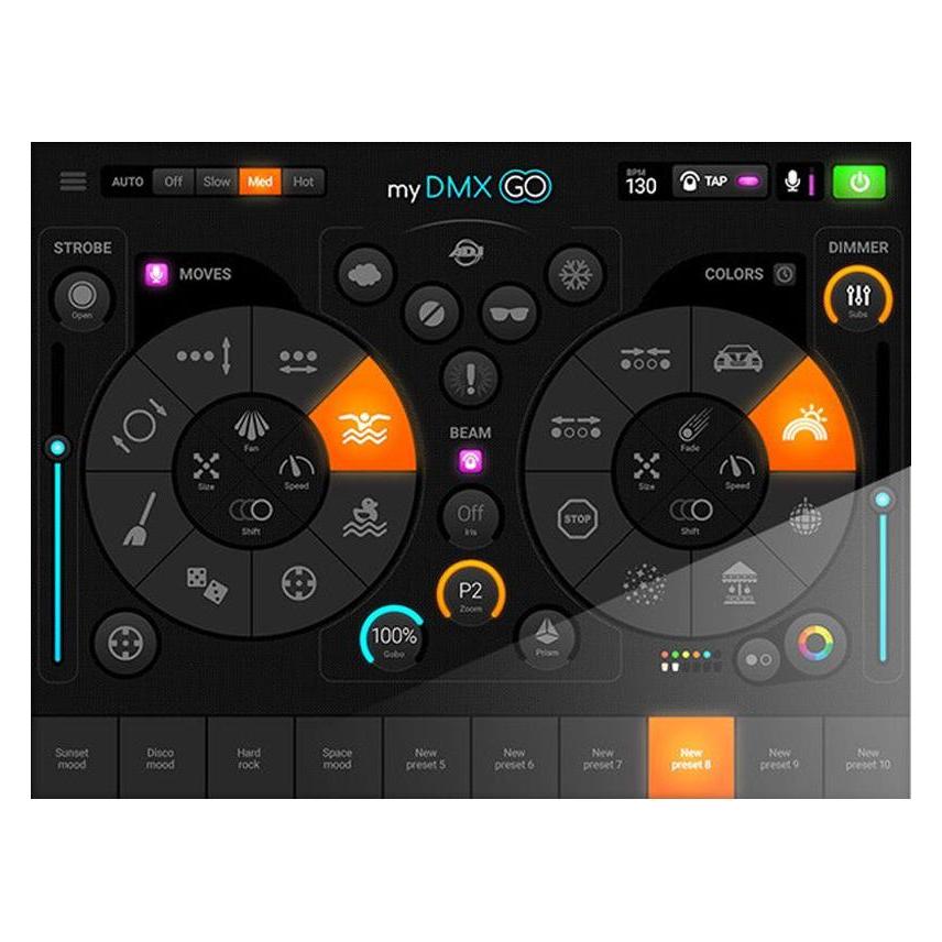 ADJ DJ myDMX Go app beheerplatform voor DMX-verlichting (1226100370)