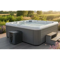 Heizung für Swim Spa XPS-30 3KW, bis -7 Grad, COP 5 | Leise Wärmepumpe für Whirlpool & Swim Spa