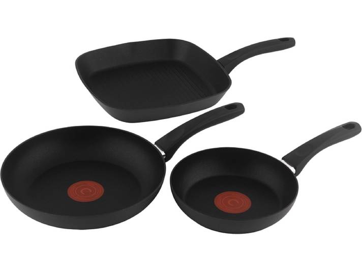 Kochset TRIO 3 Stück aluminium Schwarz