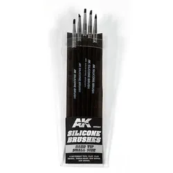 AK Set of 5 Silicone Brushes Hard Tip Small AK