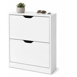 Relaxdays Schuhschrank klappbar Weiß