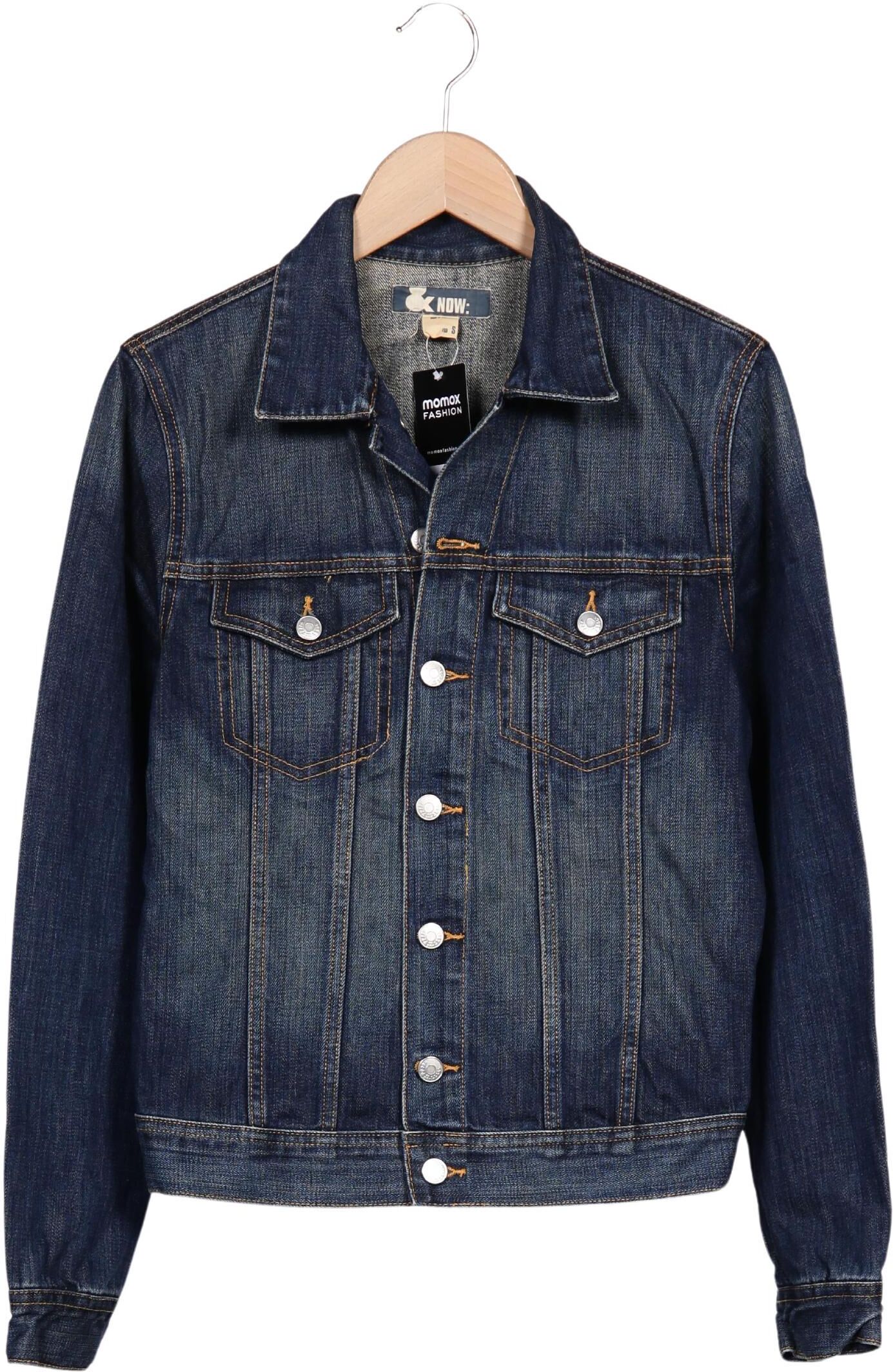 H&M Damen Jacke, Blau, Gr. S, Baumwolle - Second Hand