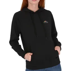Fruit of the Loom leichter Damen Kapuzenpullover mit Vintage-Logo, schwarz, S