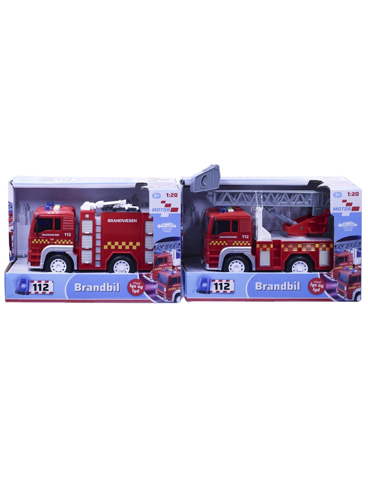 Impulse Toys Feuerwehrwagen m/Licht und Sound 18cm 2-asst