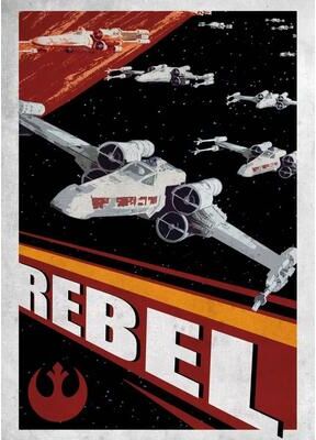 Uplifted Finds "Tatooine ""Binary Sunrise"" Archive   G Galactic Propaganda Retro Poster   Executive Studio & Cinema Sanctuary Decor 20 X 30 Cm 11"