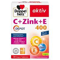 DOPPELHERZ C + Zink + E Depot Tabletten 40 St