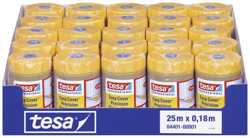 Papier-/Kreppband tesa Professional 4401 Easy Cover Präzision 04401-00001-00 Farbe hellbraun Rollenbreite 180 mm Rol