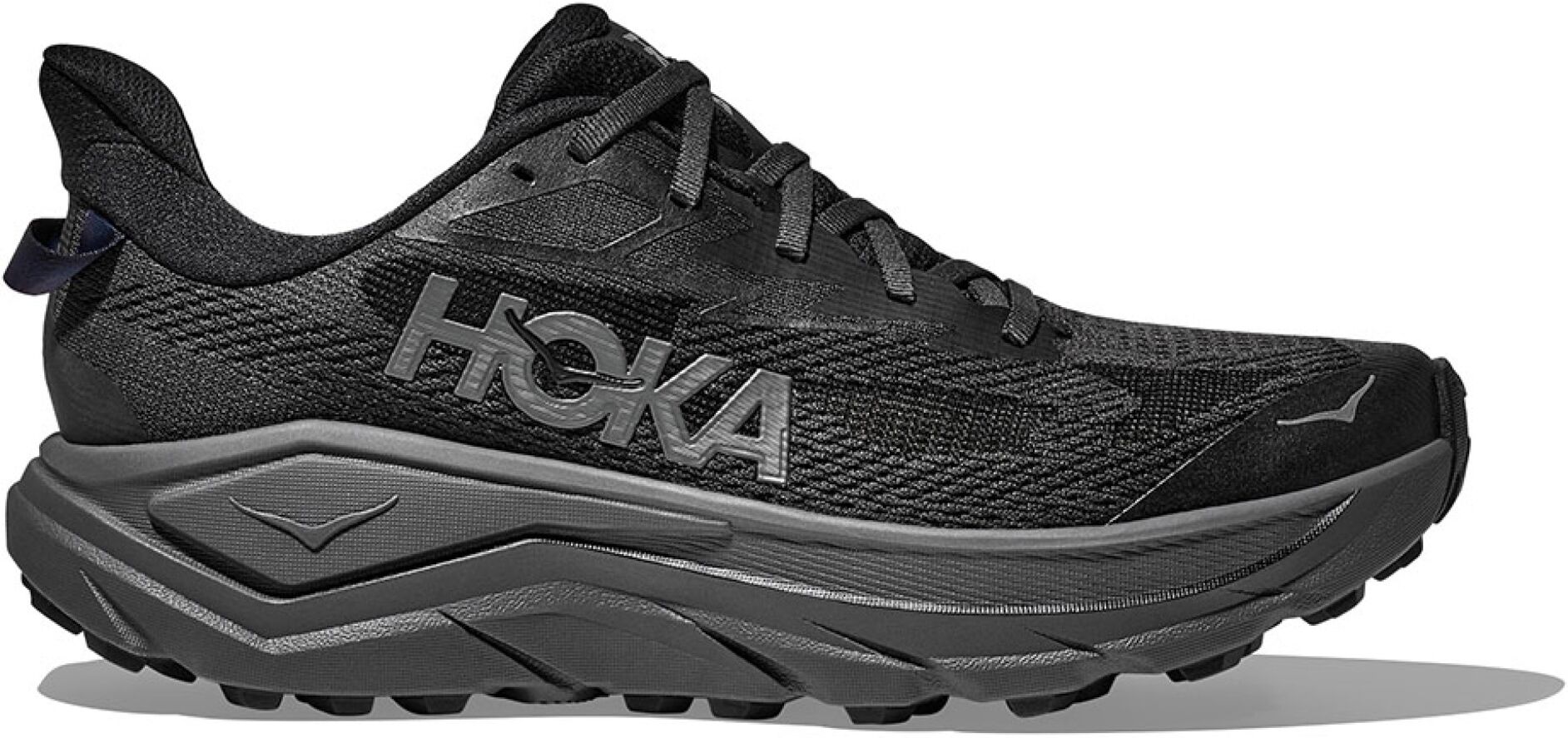 Hoka Challenger 8 Wide Trailsko (Herre) - Black/outer Orbit, 42