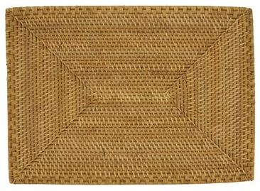 Saro Lifestyle Rattan Placemats With Woven Design (Set of 4)