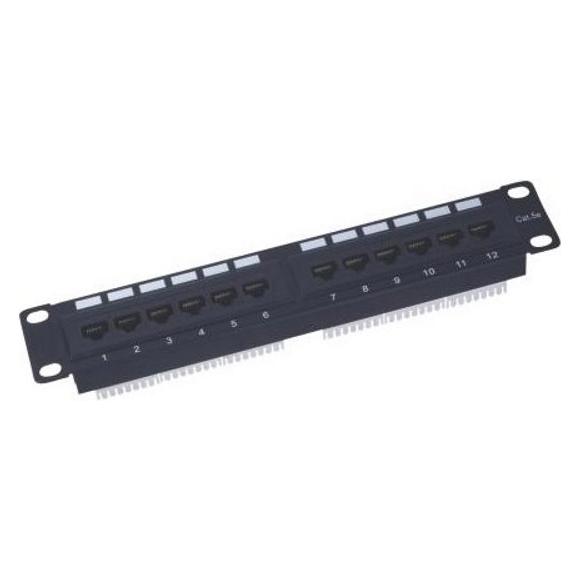 Xtend Solarmi XtendLan Patch panel 10", 12 portů, 1U, Cat5e (PP0-12K)