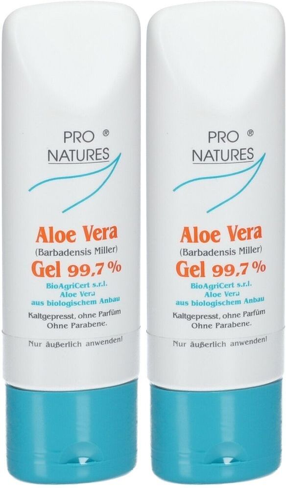 PRO NATURES Aloe Vera 100% pur pro Natur Gel 2x 2x100 ml