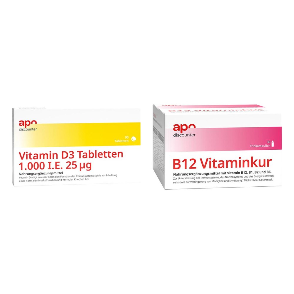 apo.com Group GmbH Immunsystem Sparset - Vitamin B12 + Vitamin D3 1.000 I.E. 08102222