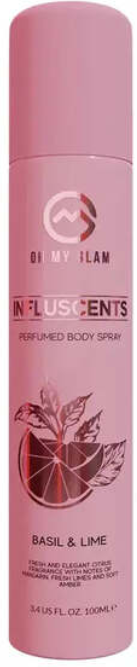 Oh My Glam Influscents 100ml Perfumed Body Spray Basil & Lime