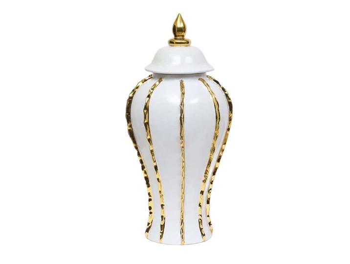 Pot vidéo en céramique avec couvercle, vase à fleurs chinois, centre de table, vase à fleurs fait main, pot de rangement pour étagère de bureau