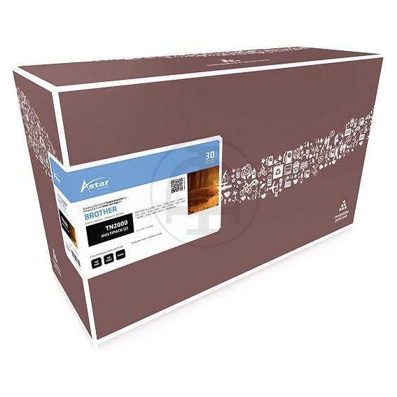 Astar 2er-Pack - Schwarz - compatible - Tonerpatrone (BK) (AS52005)