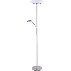 Globo, Stehlampe, Deckenfluter Nickel Matt, 1xled