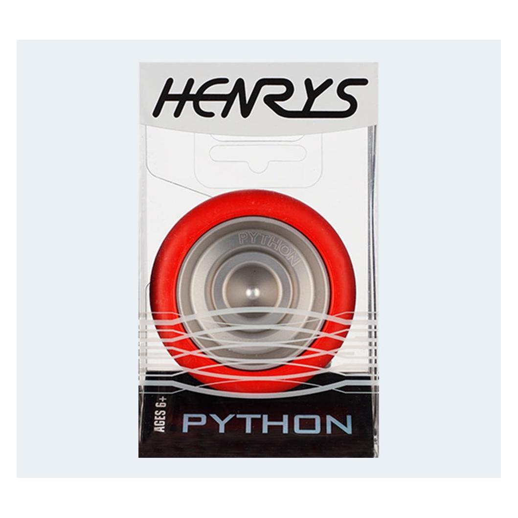 Henrys A00060-03 Yo Python Bind, Profi Jo mit Silber eloxierten Naben, JoJo mit Responsesystem Gecko (A00060-03)