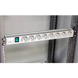Schneider Electric NSYAPU19S8S 19 Zoll Netzwerkschrank-Steckdosenleiste 1 HE Schutzkontaktsteckdose Aluminium