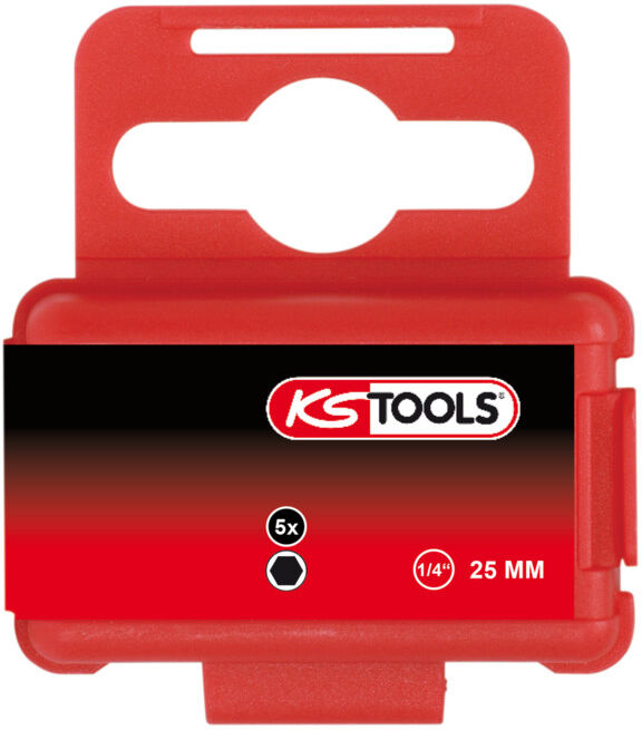 KS Tools Embouts six pans intérieurs TORSIONpower 1/4